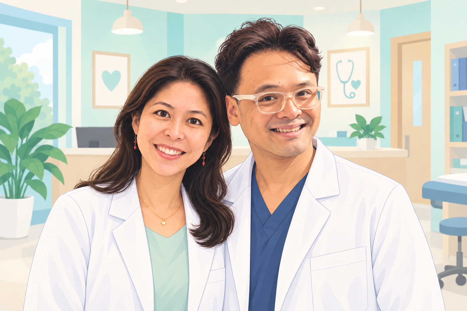 Dr Cheng Yee Gin and Dr Cheng Qing Lin